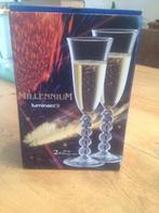 Verres à champagne Luminarc Millennium 6 pièces dans une boî, Collections, Comme neuf, Enlèvement ou Envoi