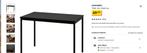 Ikea tafel, Huis en Inrichting, Ophalen, Gebruikt, 100 tot 150 cm, 50 tot 100 cm