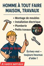 Homme ménage, tout faire à votre service mesdames, Offres d'emploi