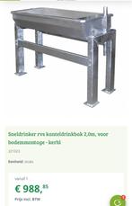 Sneldrinker rvs kanteldrinkbak 2 meter, Dieren en Toebehoren