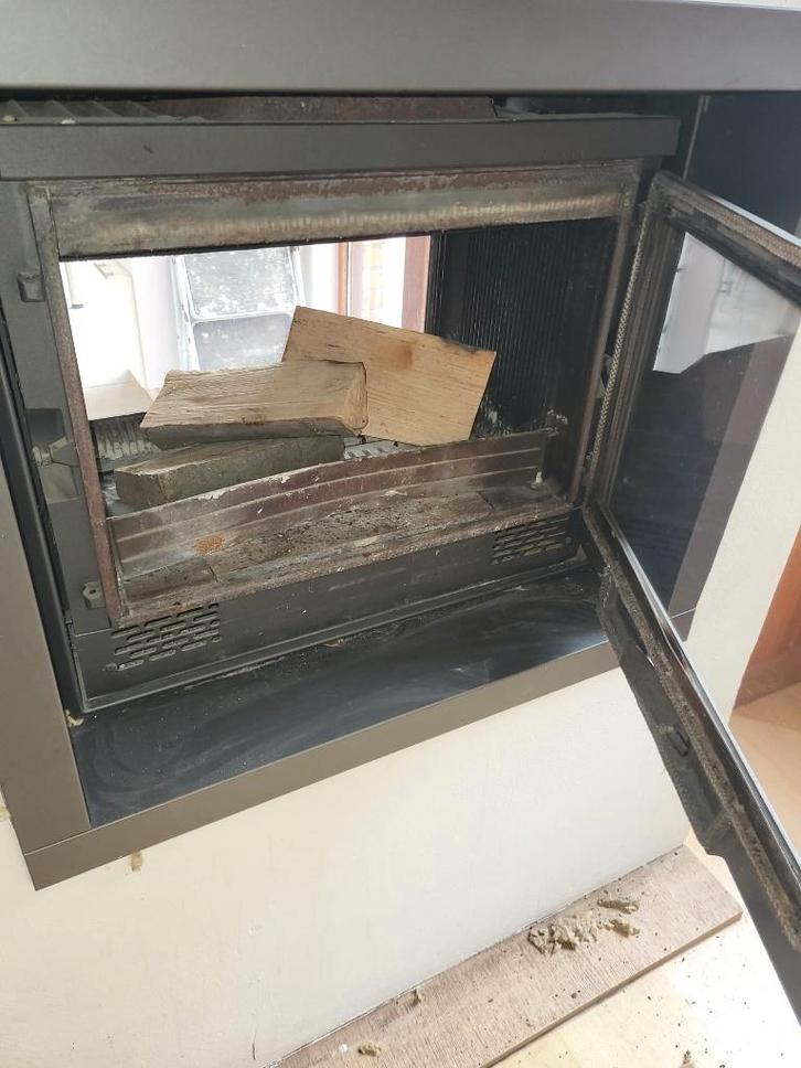 Inbouwcassette Dovre, Huis en Inrichting, Haarden, Gebruikt, Houthaard, Ophalen