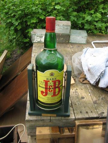 J&B Whisky XL fles in houder, Ophalen, Zo goed als nieuw, Overige typen