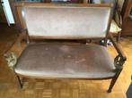 NAPOLEONISCHE BANKPAAR..MAHONIE  € 2.000, Antiek en Kunst, Antiek | Meubels | Stoelen en Sofa's