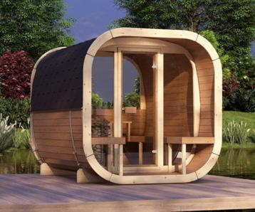 Moderne Cube Buitensauna SKOG280 Thermowood beschikbaar voor biedingen