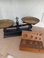 Retro franse weegschaal met gewichtjes, Ophalen