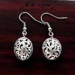 Handgemaakte Tibetaanse oorbellen, Bijoux, Sacs & Beauté, Enlèvement ou Envoi, Neuf, Argent, Argent