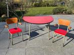 Vintage Tubax kinderstoelen + tafel, Kinderen en Baby's, Kinderstoelen, Ophalen, Gebruikt, Overige typen