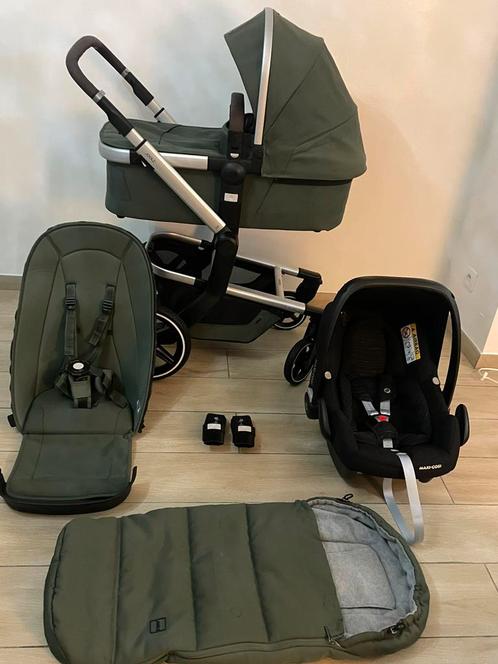 Joolz Day + Marvellous Green kinderwagen 3-in-1 Complete Set, Kinderen en Baby's, Buggy's, Zo goed als nieuw, Maxi-Cosi, Regenhoes