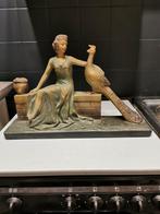 Schouwgarnituur. Art deco., Antiek en Kunst, Ophalen of Verzenden