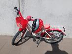 Meisjesfiets met helm (50-58cm), Fietsen en Brommers, Fietsen | Kinderfietsjes, Gebruikt, Ophalen