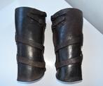 WWI datées 1915 Grandes Guêtres cuir noir, Collections, Objets militaires | Général, Enlèvement ou Envoi, Gendarmerie