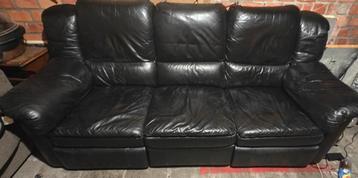 Zetel / sofa  relax leer Gebruikt