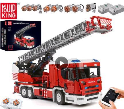 Mould King 17022 RC Truck Brandweerwagen nieuw in doos, Kinderen en Baby's, Speelgoed | Duplo en Lego, Nieuw, Lego, Complete set