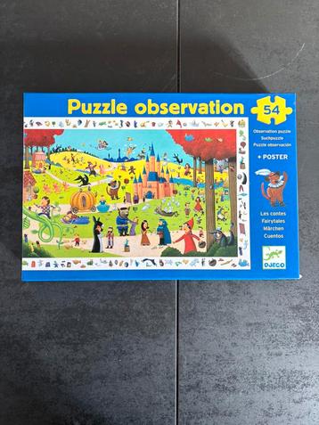 Puzzle Observation - 54 pièces + Poster – Bon état, complet beschikbaar voor biedingen