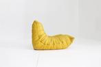 Originele Togo Ligne Roset fauteuil Michel Ducaroy geel leer, 100 tot 125 cm, Gebruikt, Leer, Ophalen of Verzenden