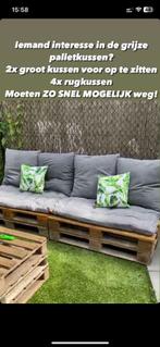 Kussens pallet-lounge te koop, Huis en Inrichting, Woonaccessoires | Kussens, Grijs, Ophalen of Verzenden, Zo goed als nieuw