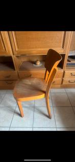 2 chaises bistrot vintage, Maison & Meubles, Chaises, Enlèvement, Utilisé, Bois, Deux