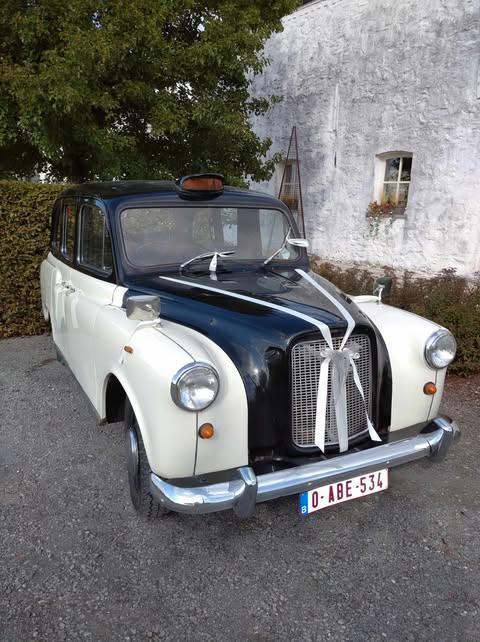 taxi anglais 1960, Autos, Austin, Particulier, Diesel, Berline, 4 portes, Boîte manuelle, Noir, Propulsion arrière, Enlèvement