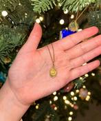 Religieuze gouden antieke hanger Maria 18k, Met edelsteen, Ophalen of Verzenden, Zo goed als nieuw, Kruis of Symbool