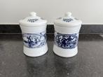 Vintage oude potten koffie bewaarpotten ( zwarte kat ), Ophalen of Verzenden