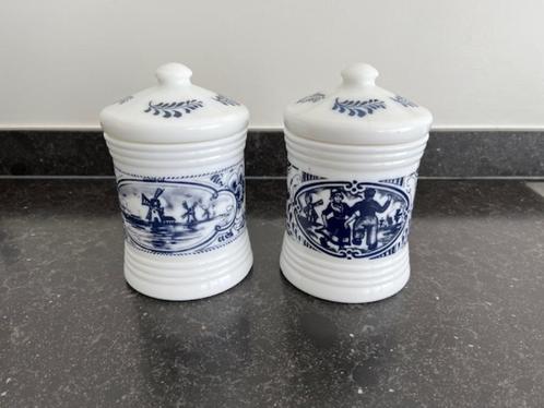 Vintage oude potten koffie bewaarpotten ( zwarte kat ), Antiek en Kunst, Curiosa en Brocante, Ophalen of Verzenden