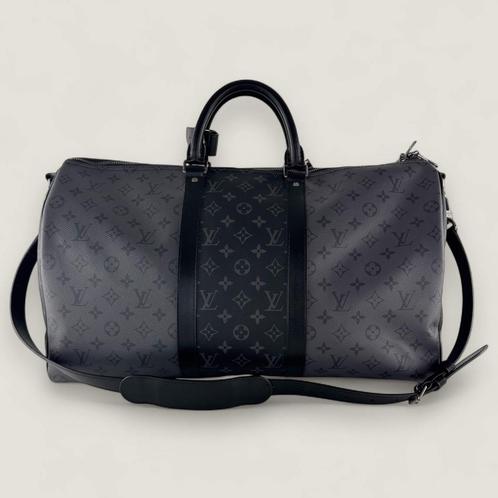 Louis Vuitton Keepall Bandoulière 50, Handtassen en Accessoires, Tassen | Reistassen en Weekendtassen, Zo goed als nieuw, Grijs