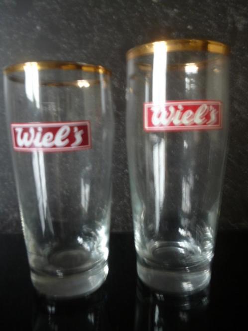 Set van 6 bierglazen 25cl Wiel's Wielemans (1883-1988), Verzamelen, Glas en Drinkglazen, Zo goed als nieuw, Bierglas, Ophalen