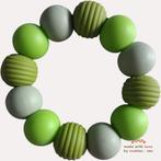 Noekies Bijtring khaki groen appelgroen, Kinderen en Baby's, Speelgoed | Babyspeelgoed, Verzenden, Nieuw, Overige typen