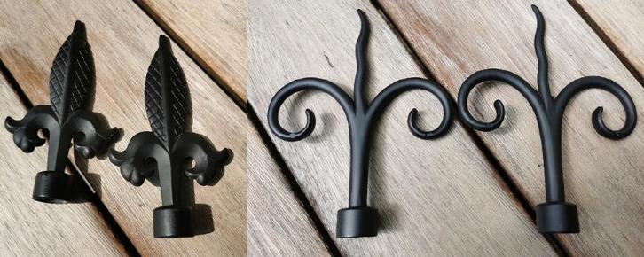Eindknoppen voor gordijnrail of gordijnroede; prijs per paar, Huis en Inrichting, Woonaccessoires | Overige, Nieuw, Ophalen of Verzenden