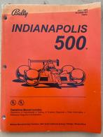 BALLY INDIANAPOLIS 500 MANUAL, Verzamelen, Automaten | Flipperkasten, Bally, Onderdeel of Defecte kast, Ophalen of Verzenden, Zo goed als nieuw