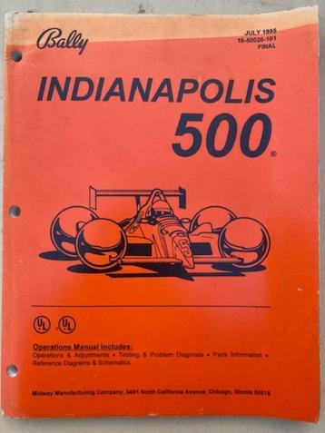 BALLY INDIANAPOLIS 500 MANUAL beschikbaar voor biedingen