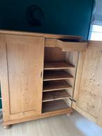 Belle armoire ancienne en bois, 3 tiroirs, 4 étagères, Avec tiroir(s), 100 à 150 cm, 25 à 50 cm, Autres essences de bois