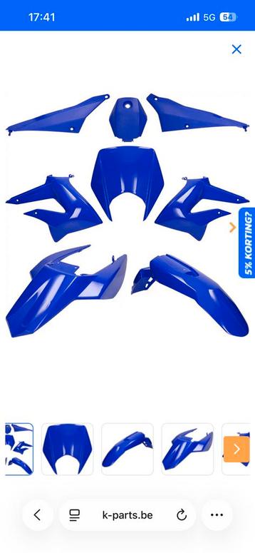 Derbi drd kappenset glans blauw beschikbaar voor biedingen