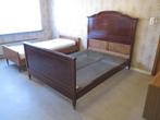 Dubbel bed antiek, Huis en Inrichting, Slaapkamer | Bedden, Ophalen, Gebruikt, 210 cm, Tweepersoons