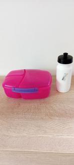 Sistema lunchbox met 3 vakken en fles van 500 ml, Ophalen of Verzenden, Zo goed als nieuw, Bus of Trommel