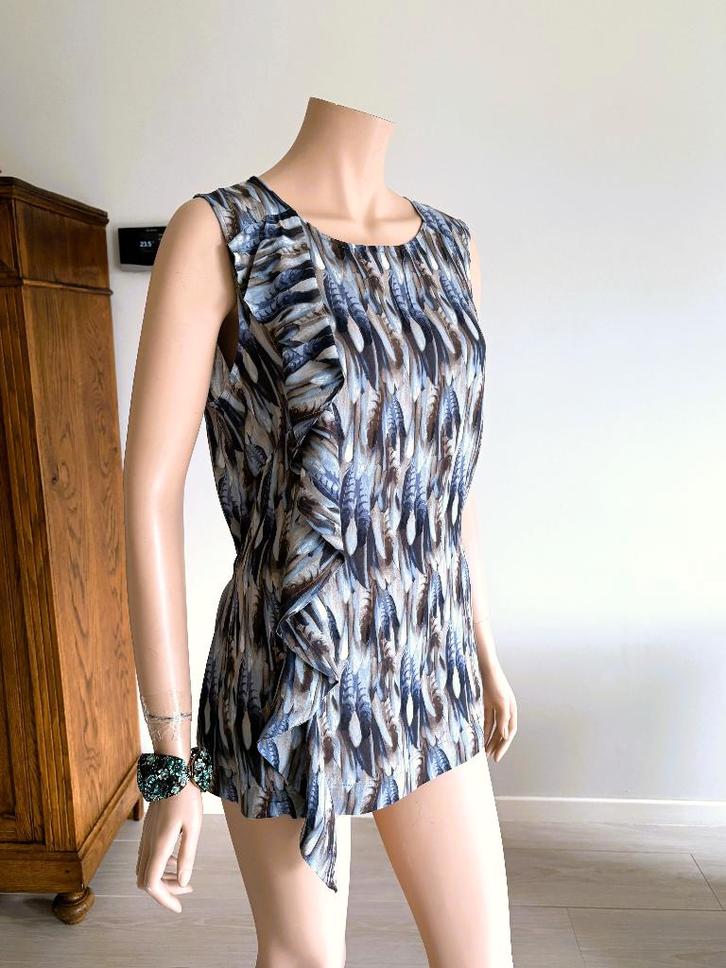 Caroline Biss – Chic boho top -pluimenprint & ceintuur 46, Vêtements | Femmes, Blouses & Tuniques, Comme neuf, Taille 46/48 (XL) ou plus grande