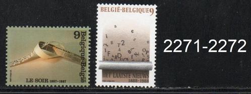 Timbres neufs ** Belgique N 2271-2272, Postzegels en Munten, Postzegels | Europa | België, Postfris, Postfris, Ophalen of Verzenden