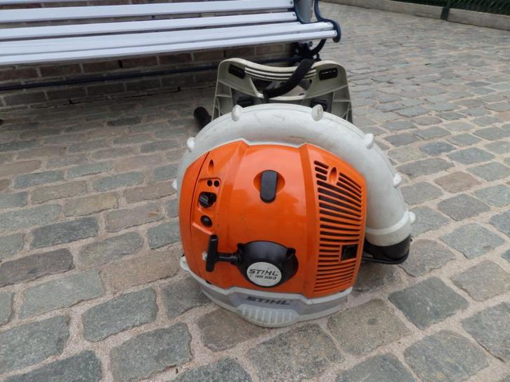 Stihl bladblazer type BR550, Tuin en Terras, Bladblazers, Gebruikt, Ruggedragen, Benzine, Ophalen of Verzenden