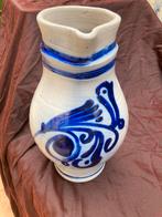 Aardewerk grijs blauwe vaas, Antiek en Kunst, Ophalen of Verzenden