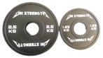 GEZOCHT - Olympische schijven (bumper plates) 2,5 & 1,25 kg, Sport en Fitness, Fitnessmaterialen, Ophalen, Gebruikt