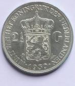 Munt Nederland 2 1/2 gulden 1930 - Zilver, Zilver, Ophalen of Verzenden, Koningin Wilhelmina, Losse munt