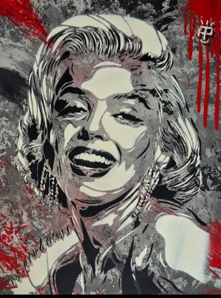 MARYLIN MONROE, Antiek en Kunst, Kunst | Schilderijen | Modern, Ophalen