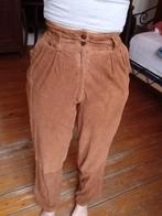 Pantalon en daim vintage des années 70 (xs/s), Enlèvement ou Envoi, Taille 36 (S), Comme neuf, Brun