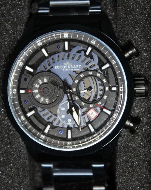 Rotorcraft COCKPIT RC2201 CHRONOGRAAF, Handtassen en Accessoires, Horloges | Heren, Nieuw, Polshorloge, Overige merken, Staal