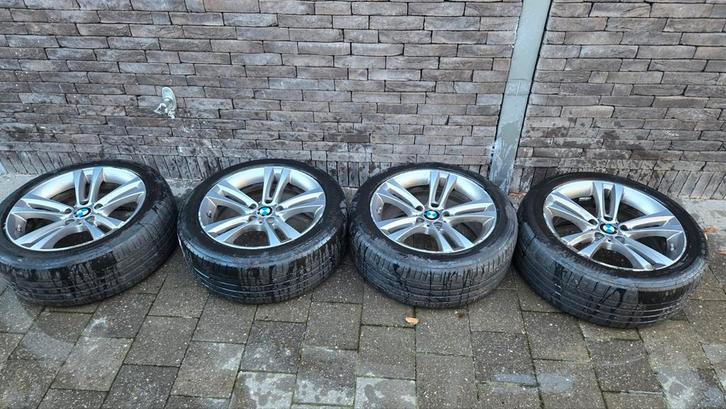 4 BMW velgen met Continental banden., Auto-onderdelen, Banden en Velgen, Band(en), 18 inch, Ophalen