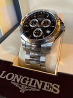 Longines Heren horloge, Staal, Staal, Polshorloge, Zo goed als nieuw