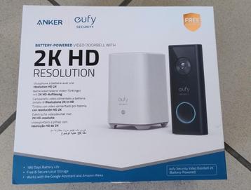 Sonnette vidéo intelligente EUFY + HomeBase *En parfait état, Enlèvement ou Envoi, Capteur de détection de mouvement, Comme neuf