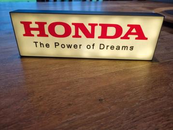 Enseigne lumineuse honda the power of dreams