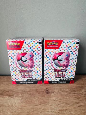 NEUFS - 2 lots de 6 boosters EV3.5 Pokémon 151 beschikbaar voor biedingen