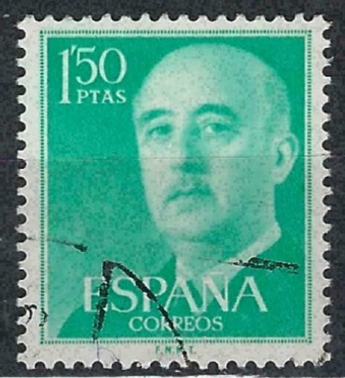 Spanje 1955-1958 - Yvert 864B - Generaal Francisco Fran (ST), Timbres & Monnaies, Timbres | Europe | Espagne, Affranchi, Envoi
